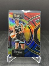 2024 Panini Select WNBA Diamond DeShields Premier Level Red & Blue 186/399 #112