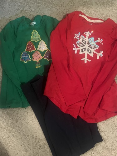 Girls Size 5/6 Small Fall Winter Clothes Lot Of 17 Leggings Tops - Picture 4 of 6