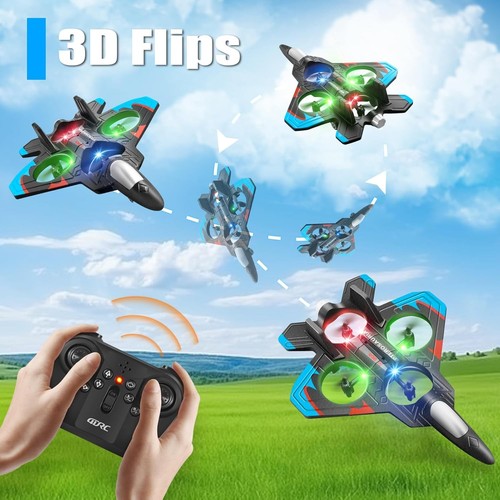 LED 360° Flip Remote Control Airplane - Stunt Fighter Jet for Kids & Adults - Picture 7 of 11