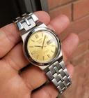 Seiko Vintage Golden Automatic Ultra Rare Retro Sunburst Smooth Dial 7S26 JDM