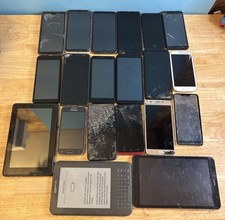 Large Cell Phone And Tablet Lot For Parts Or Repair