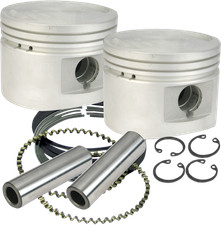 SS CYCLE Piston Kit - 80" Stock or SS Heads - 3.5" - +.010
