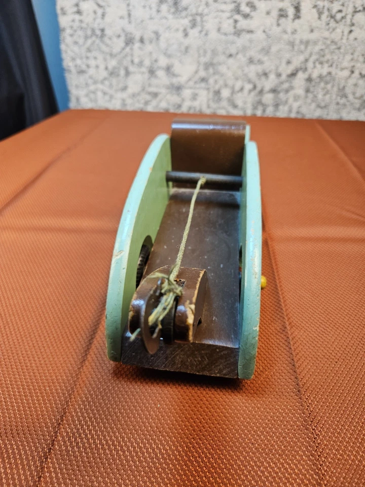 Camión de demolición Buddy L de madera años 40 remolque Foto 4 de 4