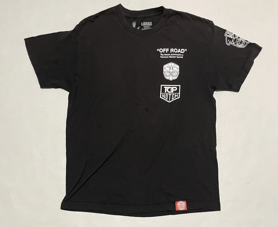 Lote De 2 Camisetas Farmers Market X Top Muestch Talla Grande Off Road Hawaii Crew Foto 2 de 4