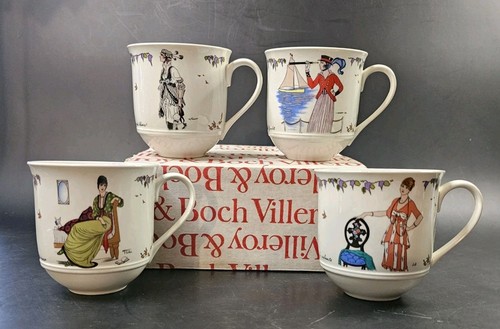 Juego de cuatro tazas de café Villeroy & Boch Design 1900 *COMO NUEVAS* 4 patrones diferentes - Imagen 1 de 16