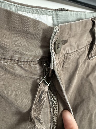 Vintage GAP Cargo Shorts Mens 33 Brown Khaki Loose Fit Utility Y2K Grunge Skate - Picture 5 of 11