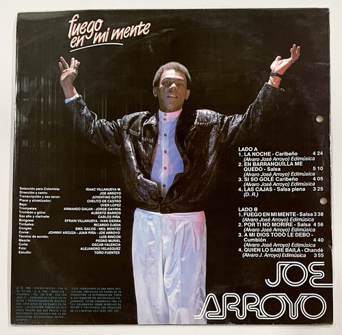 Joe Arroyo Y La Verdad – Fuego En Mi Mente - Salsa Fuentes Colombia 1988 EX - Picture 2 of 4