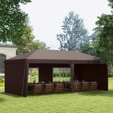 10' x 20' Outdoor Gazebo Canopy Wedding Party Tent with 4 Removable Sidewalls