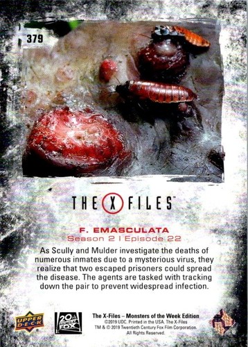2019 Upper Deck The X-Files Monster of the Week PICK FROM THE LIST - Picture 156 of 324
