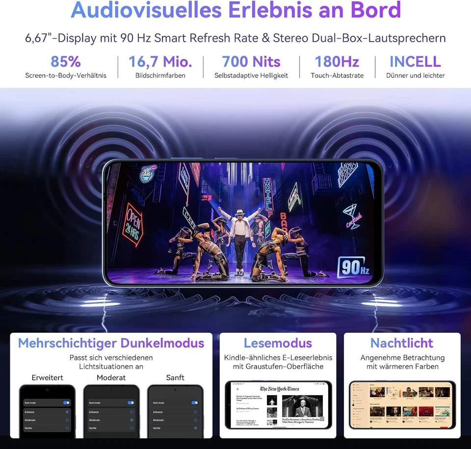 Blackview OSCAL TIGER 13 5G Smartphone 8GB+256GB + 90Hz + Unisoc T760 + 50 MP - Bild 4 von 4