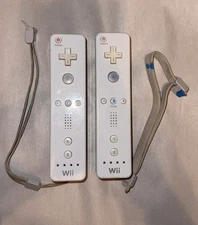 Nintendo Wii Remote Wireless Controller RVL-003 White Ergonomic Wrist Strap Set
