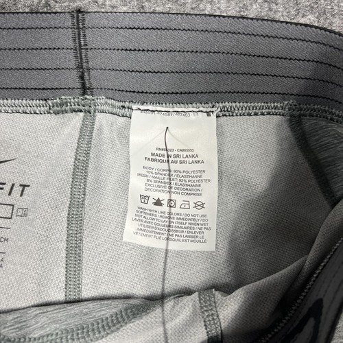 Nike Pro Dri-FIT Training Tights Mens Small Gray Compression Leggings Pants S - Picture 7 of 13