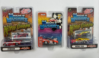 #ad Lot Of 3 2003 Muscle Machines Nitro Coupe #x27;33 STINGER 1:64 Die Cast Nitro Fish $35.00