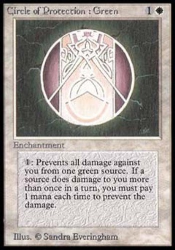 MTG English Circle of Protection: Green NM Normal Beta - Picture 1 of 1