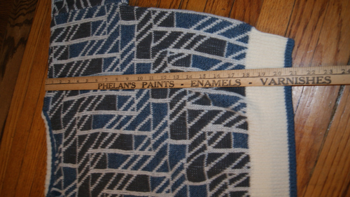 Vintage 90s Men's M Hennessy by Van Heusen Grandpa Sweater Pullover Geometric - Picture 7 of 10