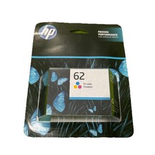 HP 62 Tri-Color Original Ink Cartridge C2P06AN NEW SEALED exp 06/2024