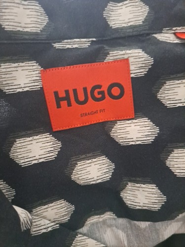 HUGO BOSS Ellino Red Tag MEN'S NEW STRAIGHT FIT CASUAL SHIRT SIZE XL - Picture 11 of 17