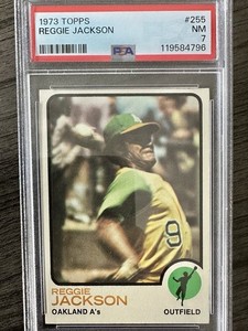 1973 Topps - Reggie Jackson #255 PSA 7
