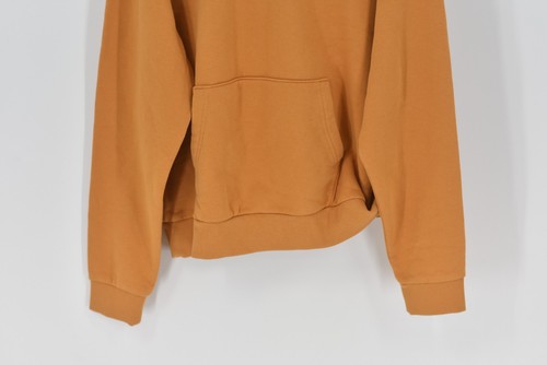 Men's Alpine Design Logo Fleece Hoodie in Golden Honey Orange Size Small - Picture 3 of 5