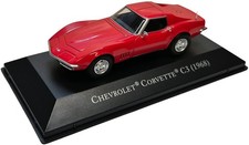 Chevrolet Corvette C3 (1968) - Red, Highly Detailed 1:43 Scale Diecast Model
