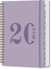 2026 Planner, Weekly and Monthly Calendar Agenda Book, Jan 2026 - Dec 2026, Hard