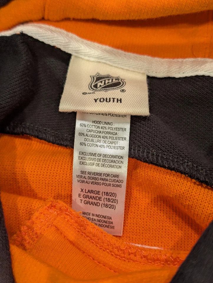 Philadelphia Flyers Hoodie Youth XL NHL Hockey Pullover Sweater 18/20 - Image 3 of 4