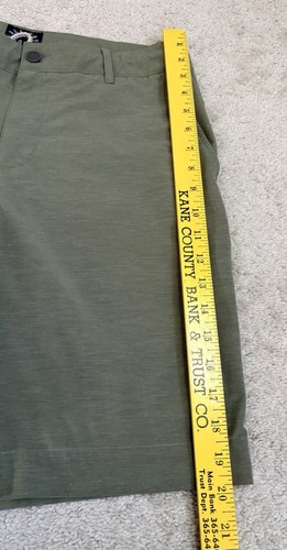 Pantalones Cortos Faherty Todo el Día Para Hombre Talla 31 Verde Cordón Cintura Elastizados Rendimiento - Imagen 9 de 16