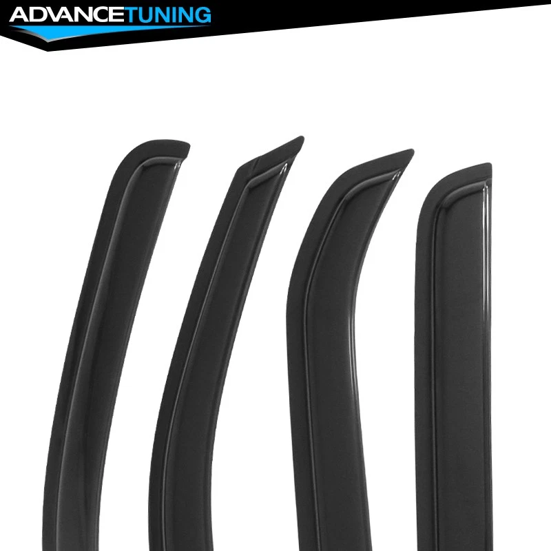 Se adapta a 05-16 Nissan Xterra N50 cinta en viseras de ventana protector deflector solar lluvia 4 piezas Foto 4 de 4