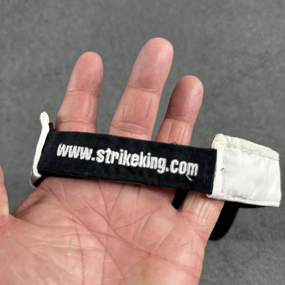 Strike King 钓鱼遮阳帽白色红色可调节 — 第 4/4 张图片