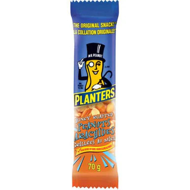 Cacahuetes tostados con miel Planters, 70 g/2,5 oz., paquete de 12, {importado de Canadá} - Imagen 3 de 3