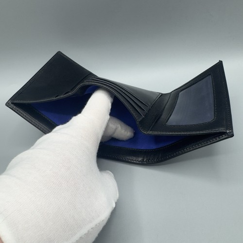 Aspinal London Triple Billetera Tarjetero Estuche Cuero Negro Nuevas Iniciales "DCB" - Imagen 15 de 21