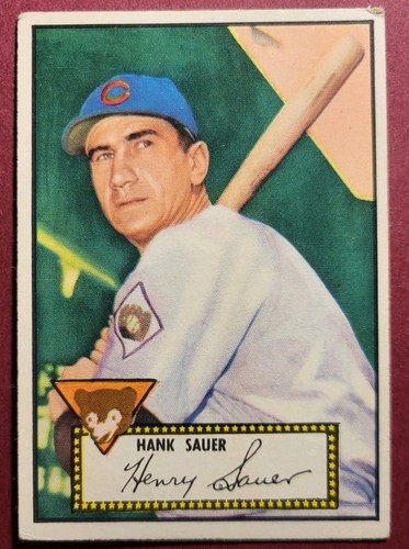 1952 Topps Vintage Baseball 5-card Lot *Hank Sauer* *Cliff Mapes* Mid Grade+ - Picture 5 of 5