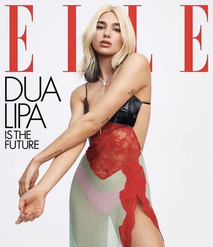 Dua Lipa Elle USA May 2020 Issue COVER - Picture 2 of 2