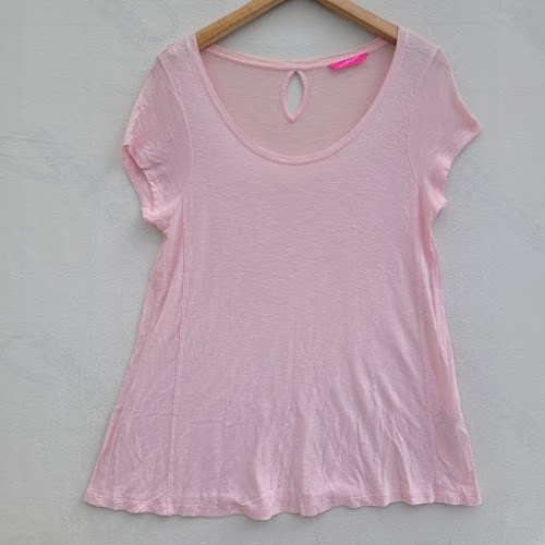 M&S T-Shirt Women Size 14 Pink Short Sleeve Lasies Sport Stretch Top - Picture 1 of 10