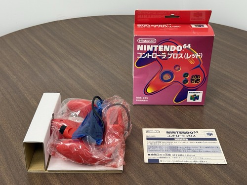 New In Box Unused Red Nintendo 64 N64 Controller Bros. Japan - Picture 2 of 16