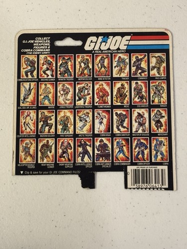 GI Joe 1983 Torpedo V1 100% Complete Action Figure with FULL File Card HASBRO - Picture 13 of 17