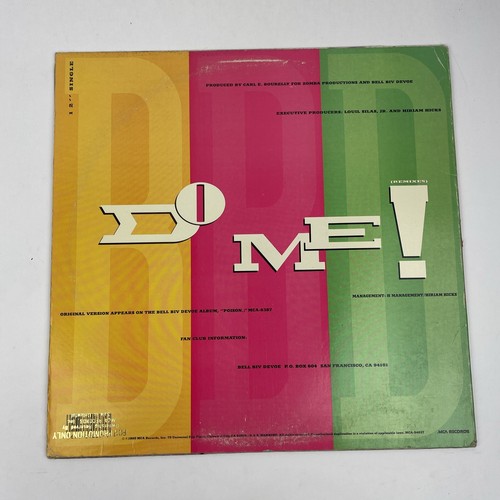 Bell Biv Devoe - Do Me - 1990 Vinyl Record 12'' Single / MCA - Picture 2 of 3
