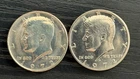 1972 P-D Kennedy Half Dollar 50c CLAD AU Coins (2) - ME5216