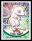💥 MEW 1999 Topps Pokemon TV Non Holo Animation 1st Series Blue Logo # 151