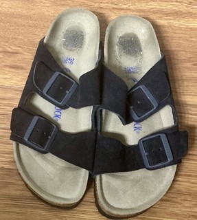 BIRKENSTOCK MIDNIGHT BLUE SUEDE ARIZONA SANDALS SIZE 39 NWOT FREE SHIPPING!