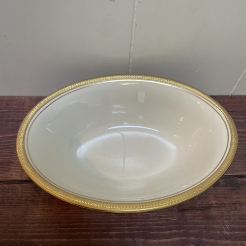 Vintage W.A. Pickard "Palace" Elfenbein und Gold Oval 9" Servierschale - Bild 2 von 4