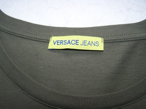 Versace T-shirt Herren Gr. L 50-52 / Damen-Gr. XL Shirt dunkel-grün / khaki - Bild 5 von 6