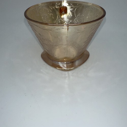 Floragold Louisa Pattern Glass Cup by Jeanette Glass Company - Picture 5 of 8