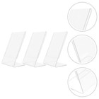  6 Pcs Transparent Picture Frame Photo Display Stand Holders Stands