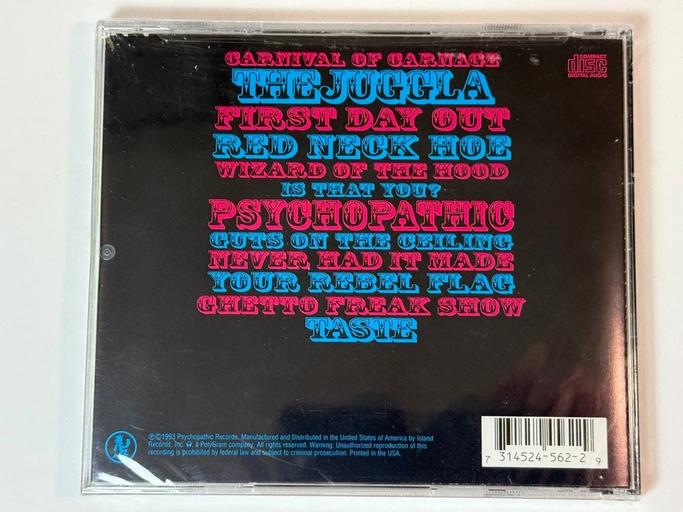 Insane Clown Posse Carnival of Carnage CD 1993 Psychopathic Records - Image 2 of 3