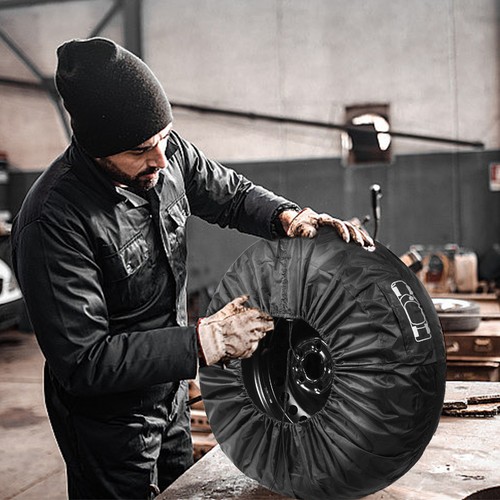 Car Spare Tire Storage Wheel Protection Cover 13-18 Inch SUV Tyre Waterproof Bag - Picture 6 of 12
