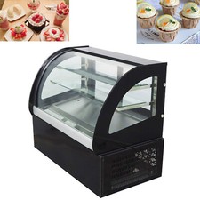 Desktop refrigerated cake display cabinet 2 Shelves with LED Light 220V 225W