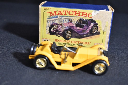 Matchbox Yesteryear Y-7b Mercer Raceabout Yellow - Picture 8 of 12