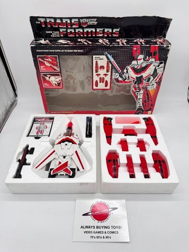 Jetfire 1985 completo con caja e insertos transformadores G1 completos * sin desgaste de nariz * - Imagen 2 de 7