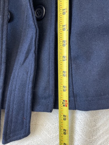 JOU JOU Trenchcoat Mädchen dunkelblau Wolle zweireihig M - Bild 13 von 15